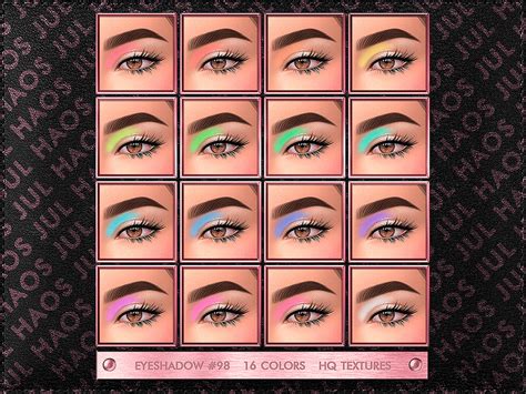 Julhaos Cosmetic Patreon Eyeshadow 98 The Sims 4 Catalog