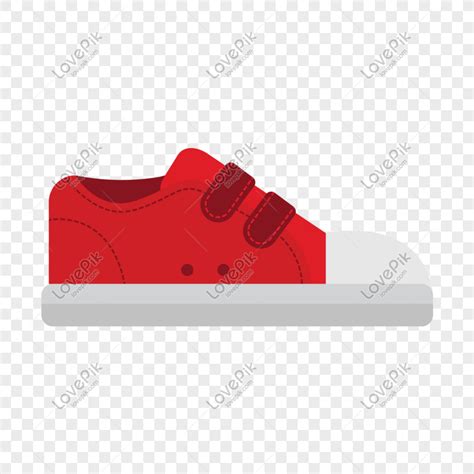 Gambar Anak Anak Vektor Kartun Sepatu Kasual Merah Png Unduh Gratis