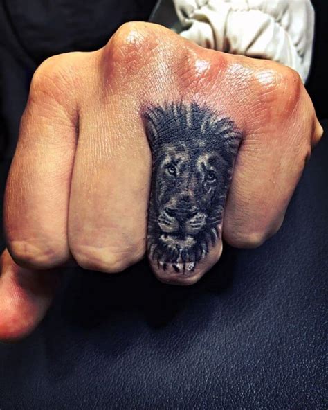 12 Best Lion Tattoo Designs For Fingers Petpress