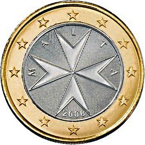 1 Euro Malta 2008 2019 Km 131 Coinbrothers Catalog
