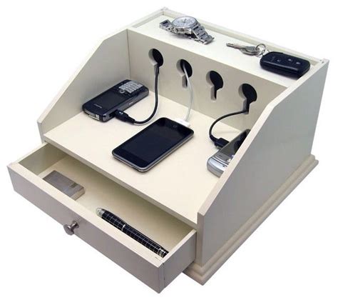 Cell Phone Charging Station Contemporary Desk Accessories Phone