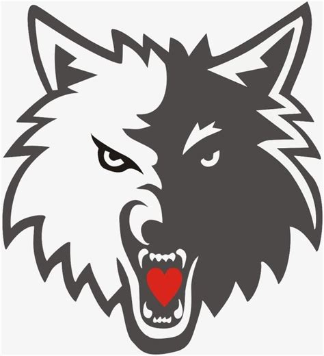 شعار الذئب الذئب المرسومة شعار قصاصات فنية شعار الذئب PNG وملف PSD