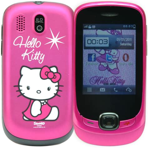 Alcatel Hello Kitty Unlocked Kids Touchscreen Feature Mobile Phone