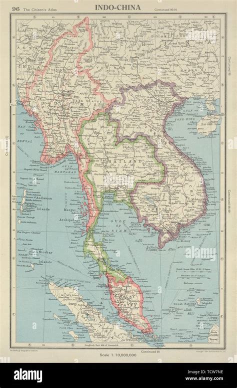 Indochina Burma Malay States French Indochina Thailand Bartholomew