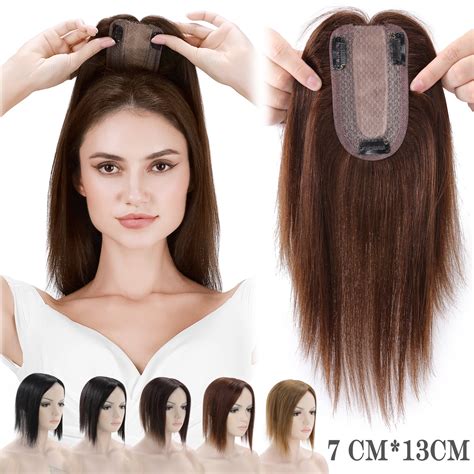 Benehair Silk Base Clip In Topper Hairpiece Remy Real Human Hair Extensions Invisible Women