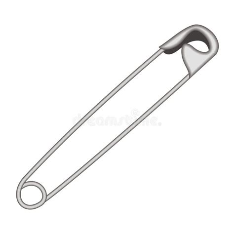 Safety Pin Vector Isolated Illustration Stock Vector Illustration
