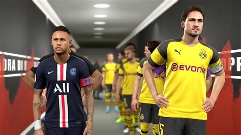 PSG vs Borussia Dortmund  Champions League 2019/20 Gameplay  YouTube