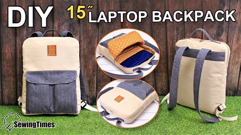 Diy 15″ Laptop Backpack 백팩 만들기 Slim Backpack Sewing Tutorial