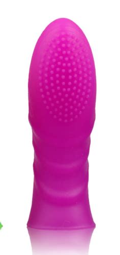 Finger Massager G Spot Sleeve Pink Silicone Clitoral Stimulator Soft Clit Ebay