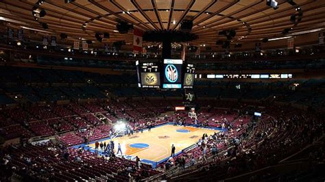 Fallen Debris From The Ceiling At Madison Square Garden Has Forced The