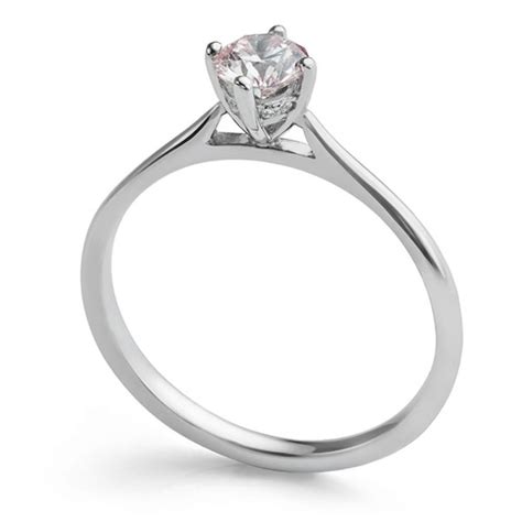 Argyle Pink Diamond Ring Natural Pink Diamond Solitaire Ring