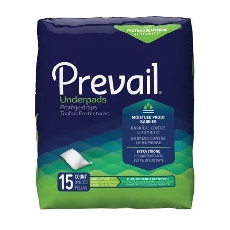 Prevail Night Time Disposable Underpads 23 X 36 Inches Fqup120