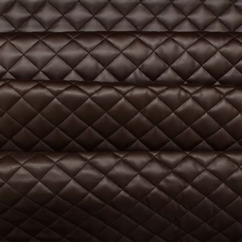 Quilted Leather Diamond Padded Cushion Faux Leather Interior Upholstery