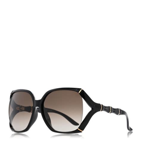 Gucci Bamboo Effect Sunglasses Gg 3508s Black 854627 Fashionphile