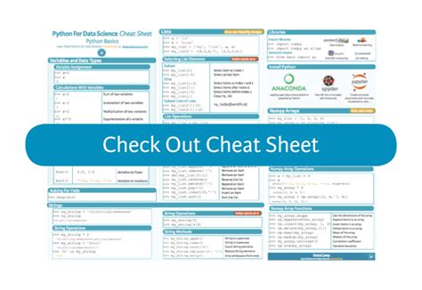 Python Cheat Sheet For Data Science Everything You Need To Know