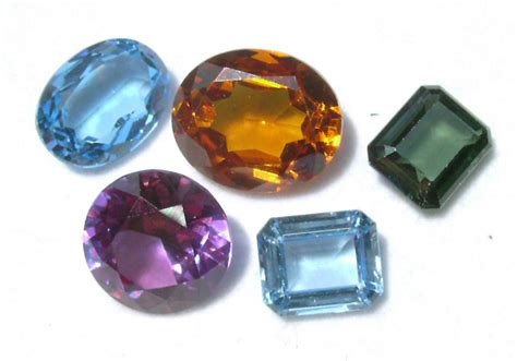 Lab Created Faceted Gemstone Lot Faceted Gemstones Gems By Mail