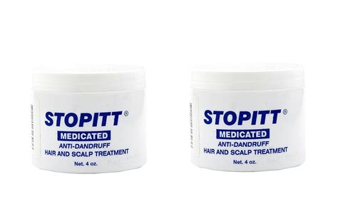 Set Of 2 Stopitt 4 Oz Medicated Anti Dandruff Hair And