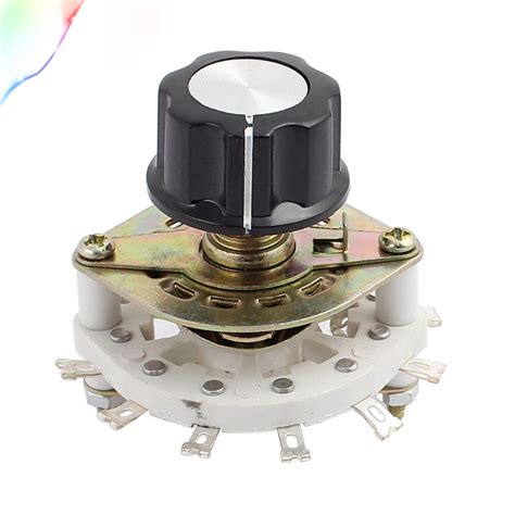 Kct 1 Pole 9 Position 6mm Dia Shaft Band Channel Rotary Switch Selector