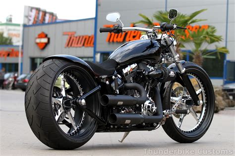 Midnight Racer Customized H D Softail Breakout Harley Davidson