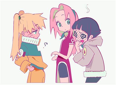 Haruno Sakura Uzumaki Naruto Hyuuga Hinata And Naruko Naruto And