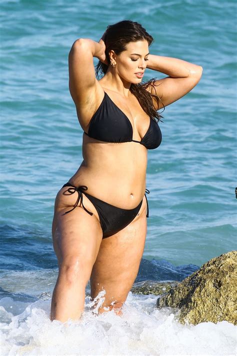 Ashley Graham Shows Off Her Curves During A Bikini Photoshoot In Miami