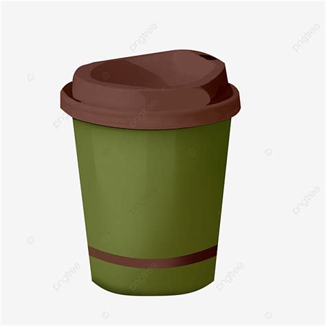 Cartoon Green Coffee Paper Cup Png Paper Cup Hand Drawn Paper Cup Coffee Cup Png Transparent