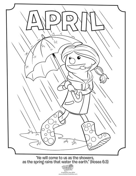 20 Free Printable April Coloring Pages