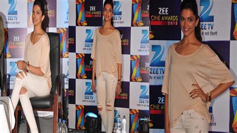 Deepika Padukone Steamy Figure At The Zee Cine Awards Media Meet Youtube