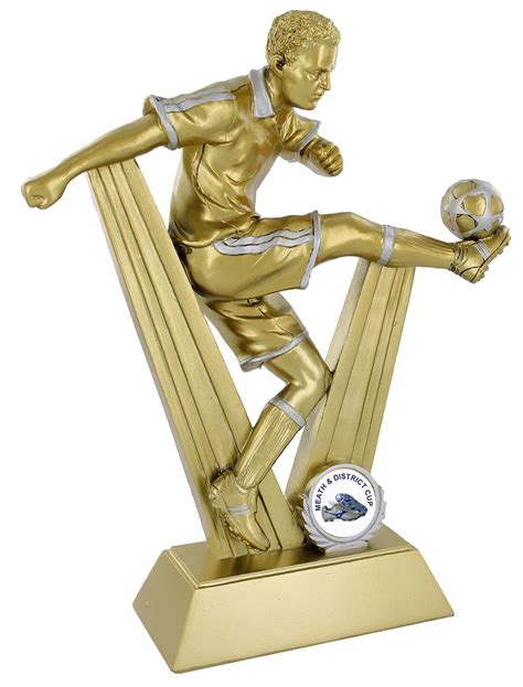 Soccer Trophy With Goldsilver Finish