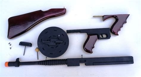 11 Thompsonm1 Wooden Toy Model Tommy Submachine Gun Party Etsy