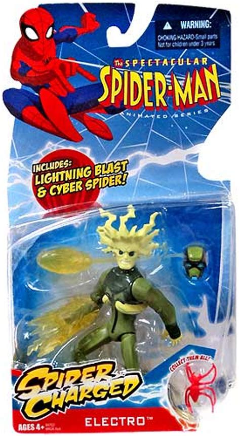 The Spectacular Spider Man Animated Series Electro Action Figure Spider Charged Hasbro Toys Toywiz