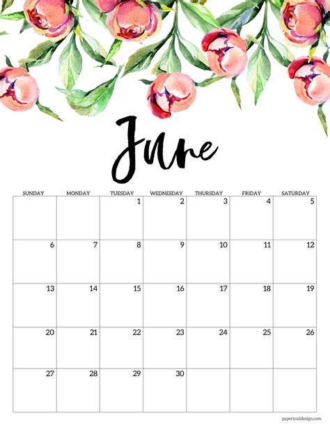 Whether for personal or business use, the best calendar app can become an essential tool, integrating with business software on top of providing reminders. Free Printable Calendar 2021 - Floral | Paper Trail Design