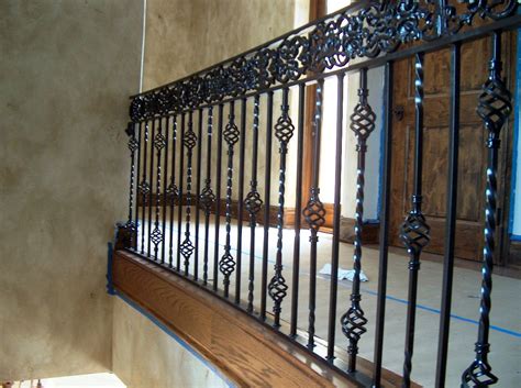 Wrought iron stair railings for creating awesome looking interior