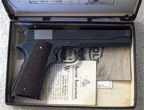 Colt Government Model 45 Acp Pistol Circa 1927 Serial Number C151801