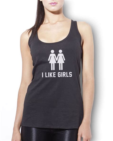 I Like Girls Vest Tank Top Funny Lesbian Pride T Lesbians Ebay