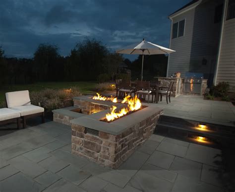 Outdoor garden camping corten steel fire pit 304 stainless steel linear fire pit burner with propane gas connection kit. 72 Inch Trough Style Linear Gas Fire Pit With Electronic ...