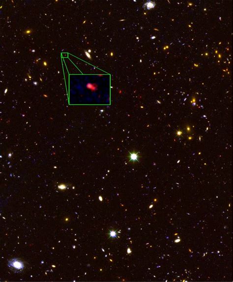Galaxy With Largest Red Shift Yet Measured Seen Rapidly Forming Stars