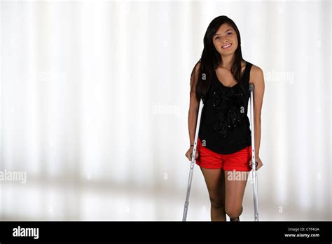 Teen Crutches Hi Res Stock Photography And Images Alamy