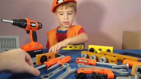 power tool toys black and decker bob the builder real life youtube