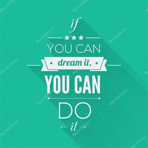 You Can Do It Quote Typographical Poster Vector Design Motivational