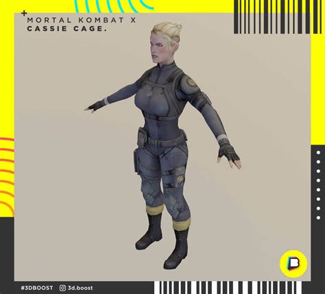 Download File Cassie Cage Mortal Kombat X • 3d Printable Object • Cults