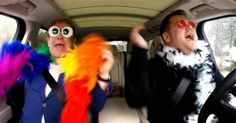 Sir Elton John Joins James Corden For Carpool Karaoke Cbs News