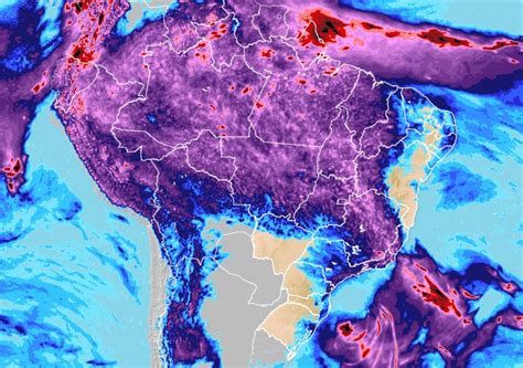 Previsão De Continuidade Das Zcas E Das Chuvas No Norte E Leste Do Sul