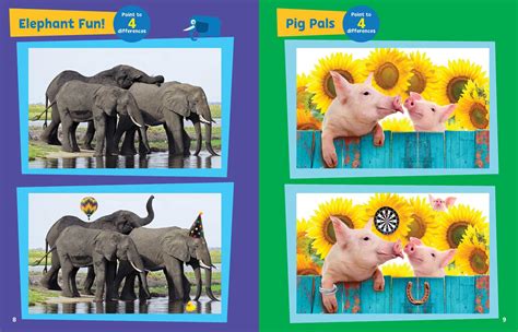 Spot The Differences Adorable Animals Book By Georgia Rucker Sarah