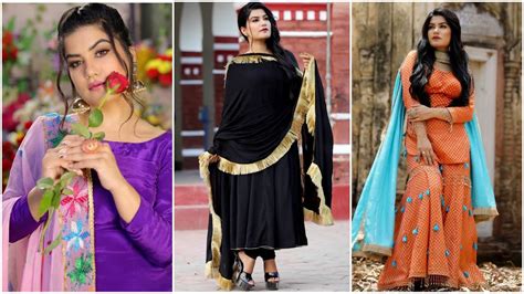 Kaur B Dress Design Collection Punjabi Singer Kaur B Punjabi Suit Design Idea Youtube