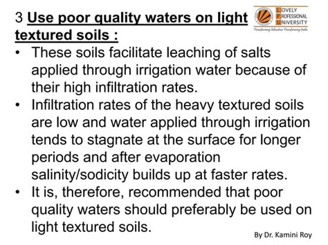 Management Of Poor Quality Water 24 04 2020
