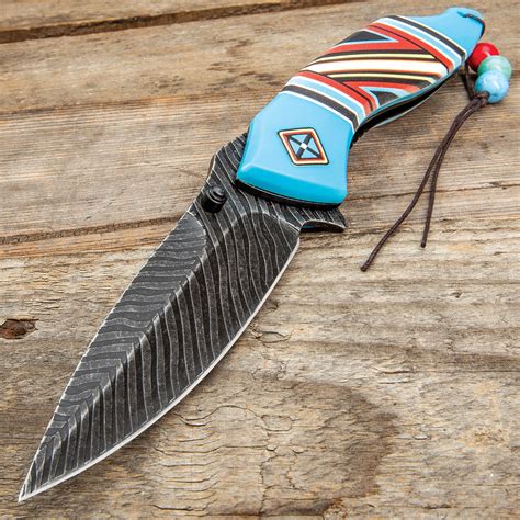 Southwest Pocket Knife Blue Knives And Swords At The