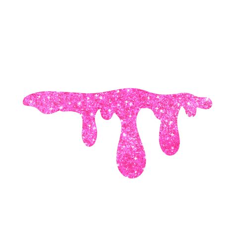 Hot Pink Glitter Dripping 13528651 Png