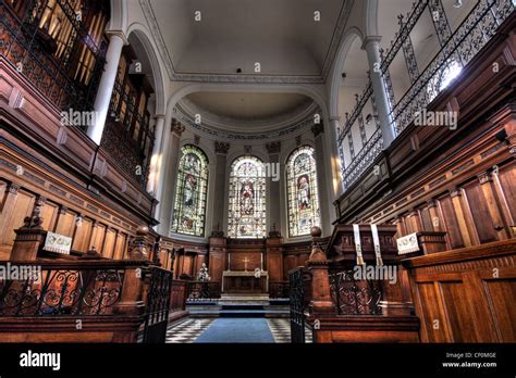 St Ann's Church Manchester Altar View Stock Photo, Royalty Free Image