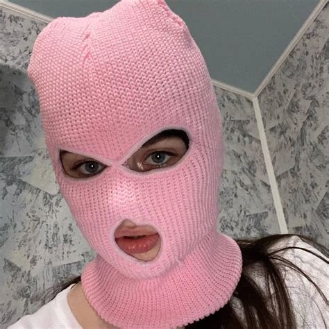 Rockers Unisex Super Sick Plain Pink Ski Mask Grailed